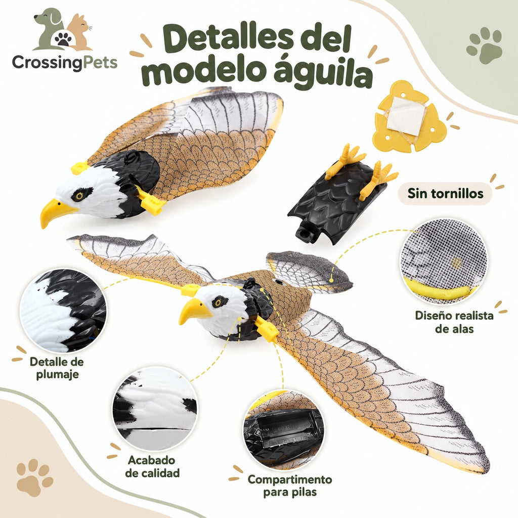 Pájaro colgante con alas móviles para gatos — CrossingPets · imagen 10