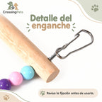 Escalera de madera con cuentas de colores para aves — CrossingPets · imagen 10