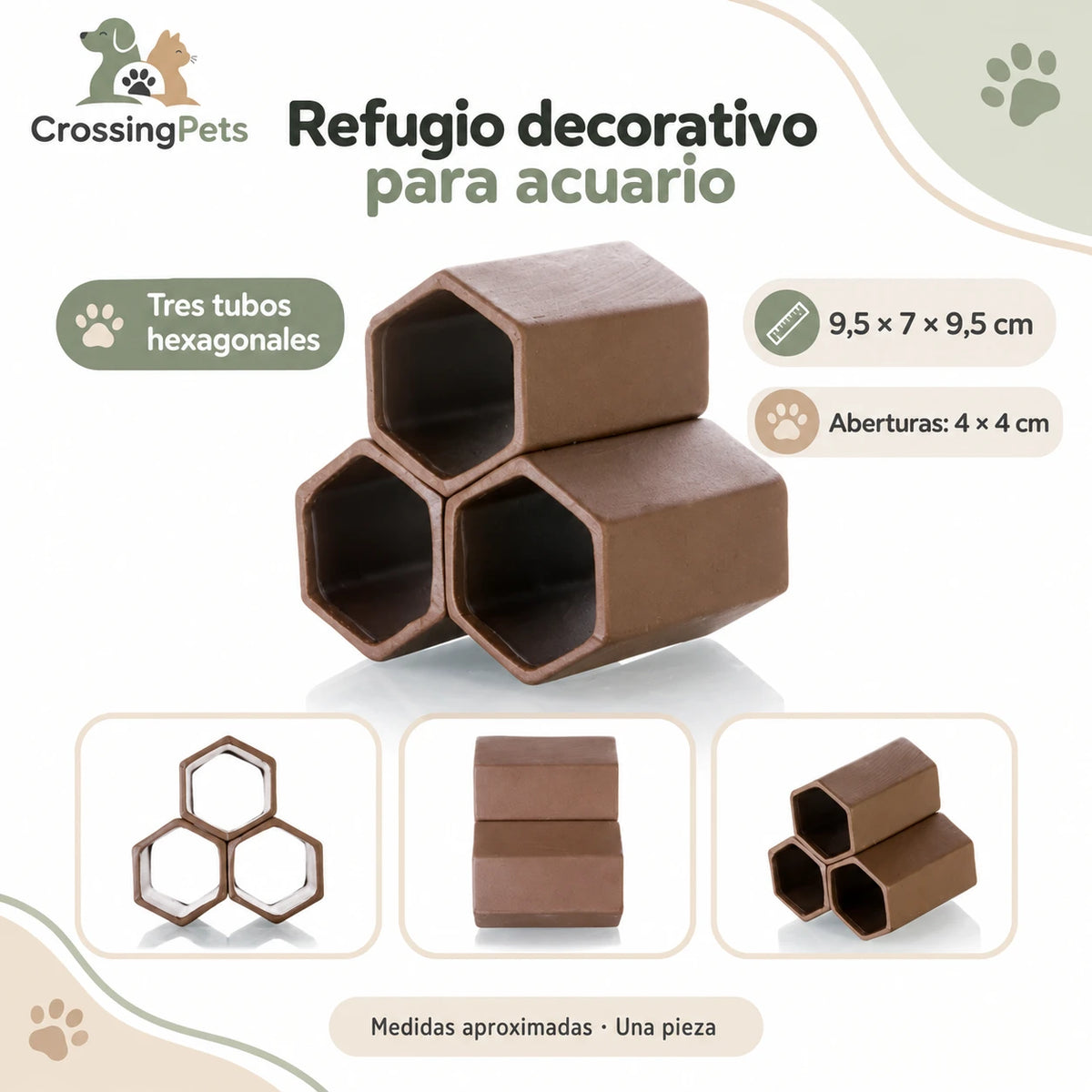 Refugios de cerámica para acuario · 45 modelos — CrossingPets · imagen 29