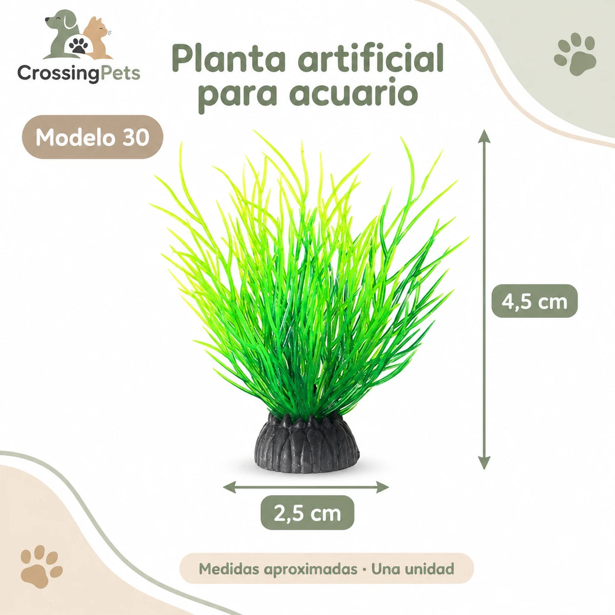 Adornos y plantas artificiales para acuario · 56 modelos — CrossingPets · imagen 30