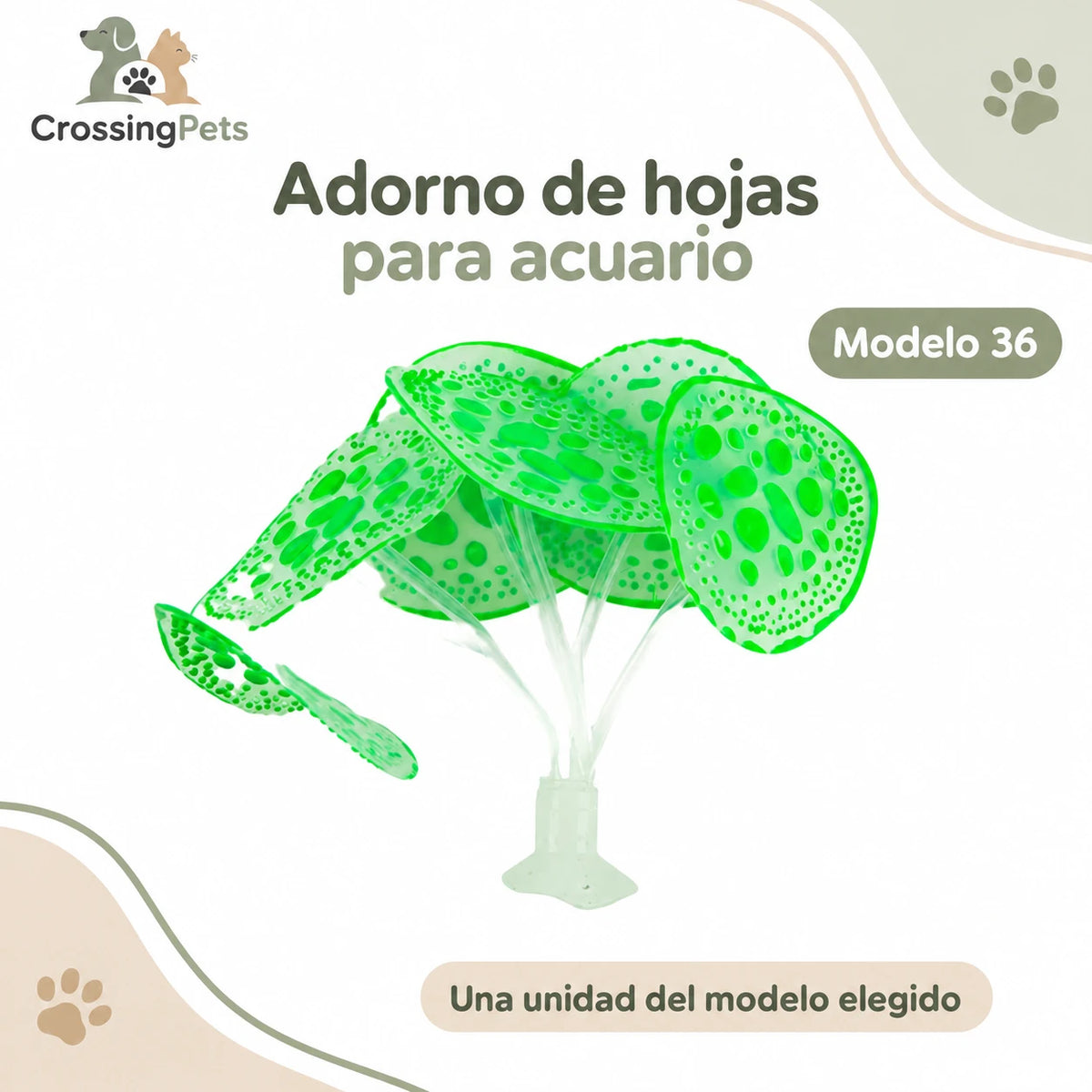 Adornos y plantas artificiales para acuario · 56 modelos — CrossingPets · imagen 36