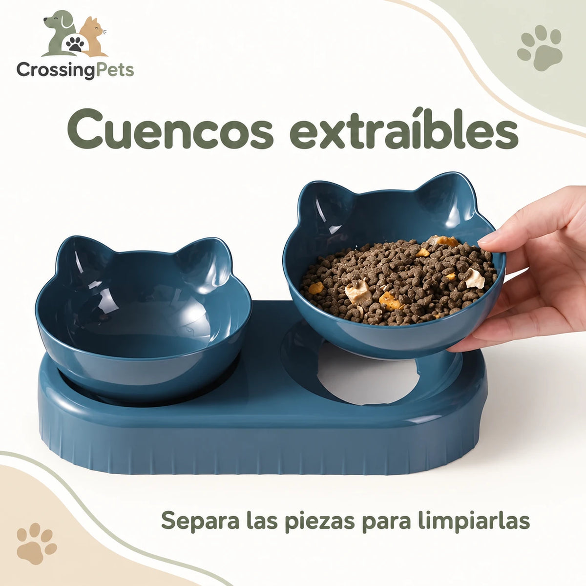 Comedero con bebedero de depósito para gatos — CrossingPets · imagen 14