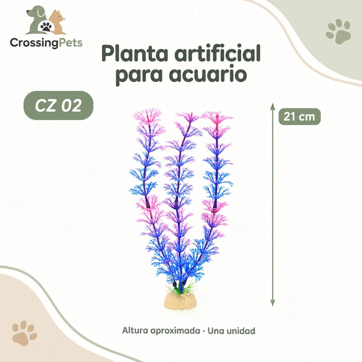 Plantas artificiales para acuario · Modelos sueltos y packs — CrossingPets · imagen 24