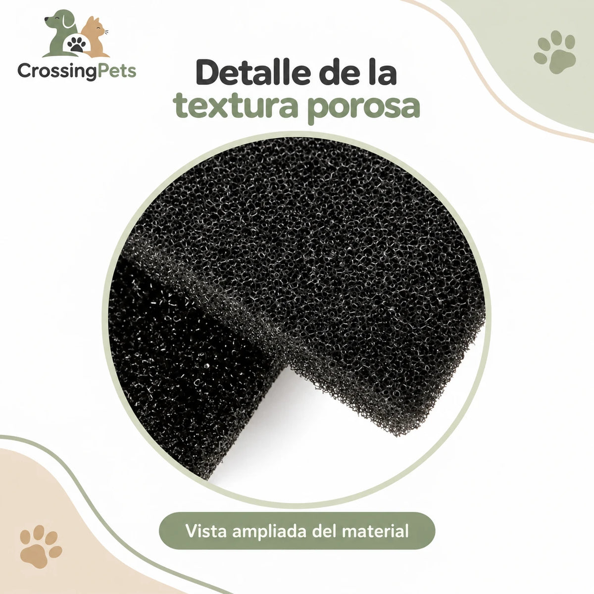 Esponja filtrante recortable para acuario en varios tamaños y poros — CrossingPets · imagen 4