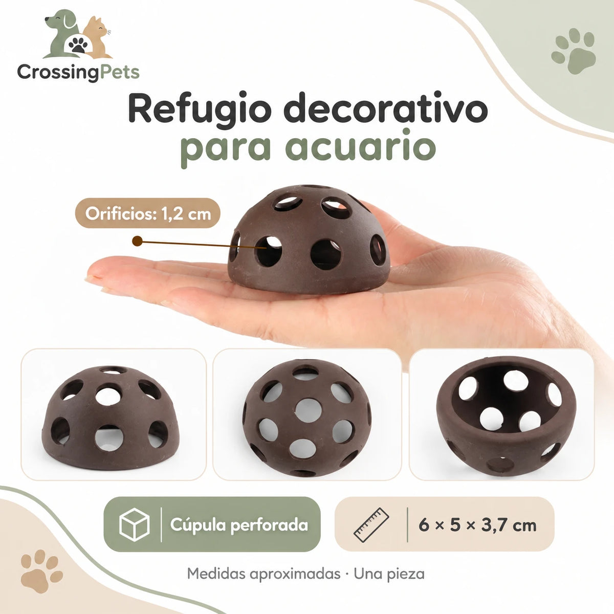 Refugios de cerámica para acuario · 45 modelos — CrossingPets · imagen 2
