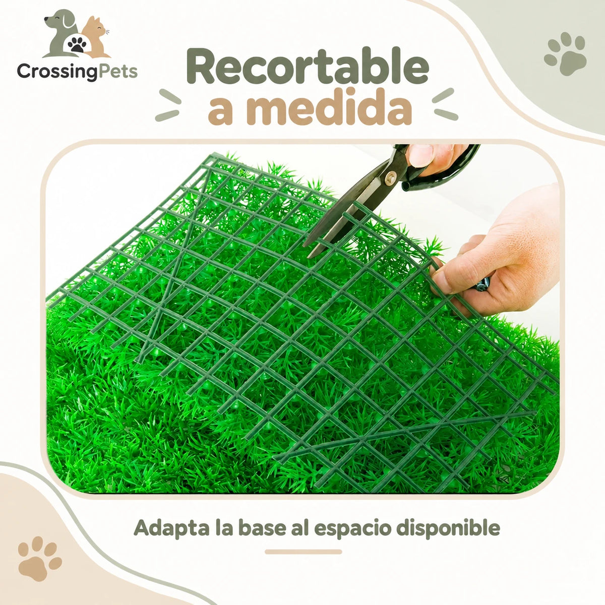 Alfombrilla de césped artificial para acuario · 30 × 40 cm — CrossingPets · imagen 5