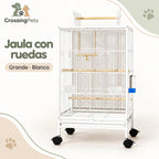 Jaula para aves con ruedas y posadero superior — CrossingPets · imagen 9