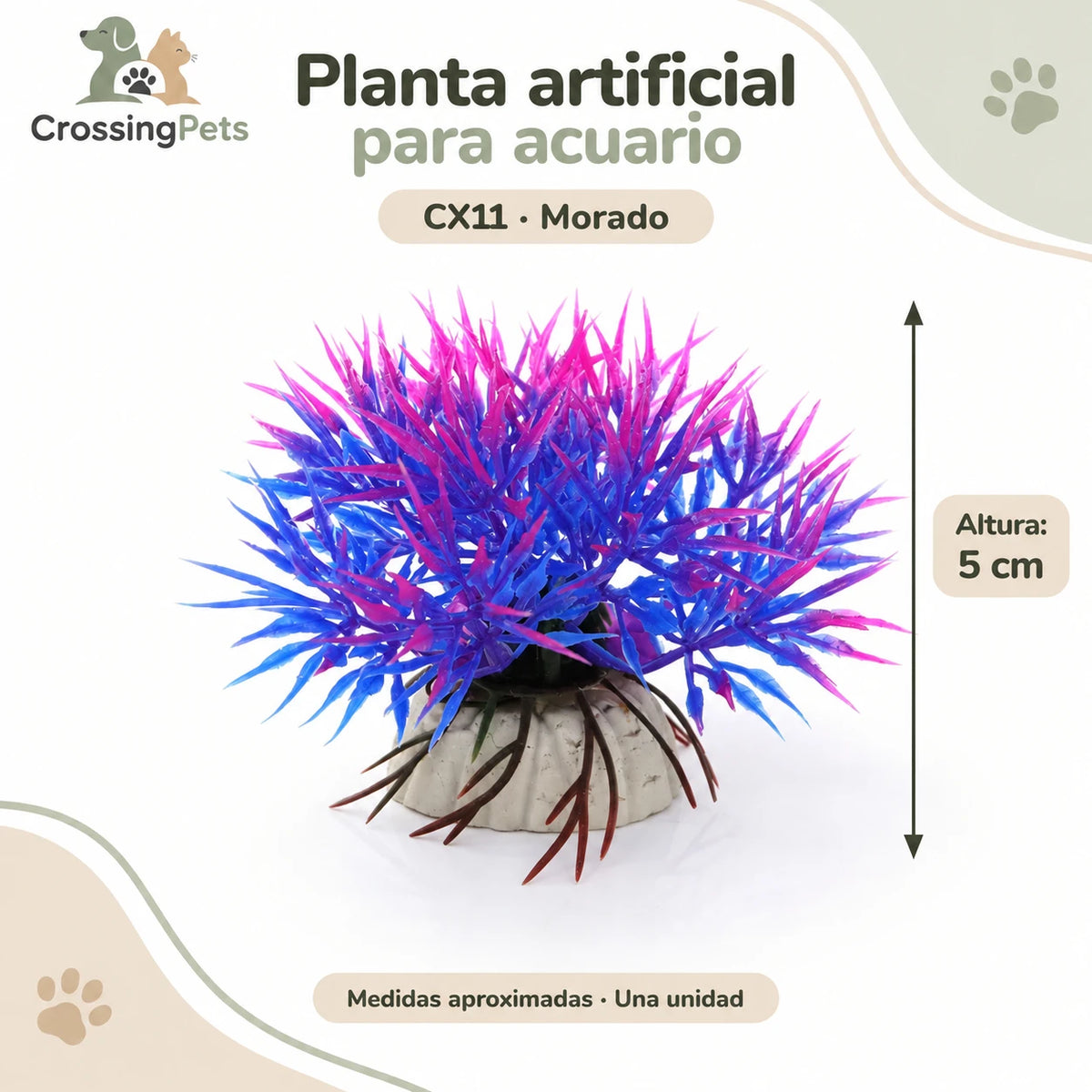 Plantas artificiales para acuario · 24 modelos — CrossingPets · imagen 13