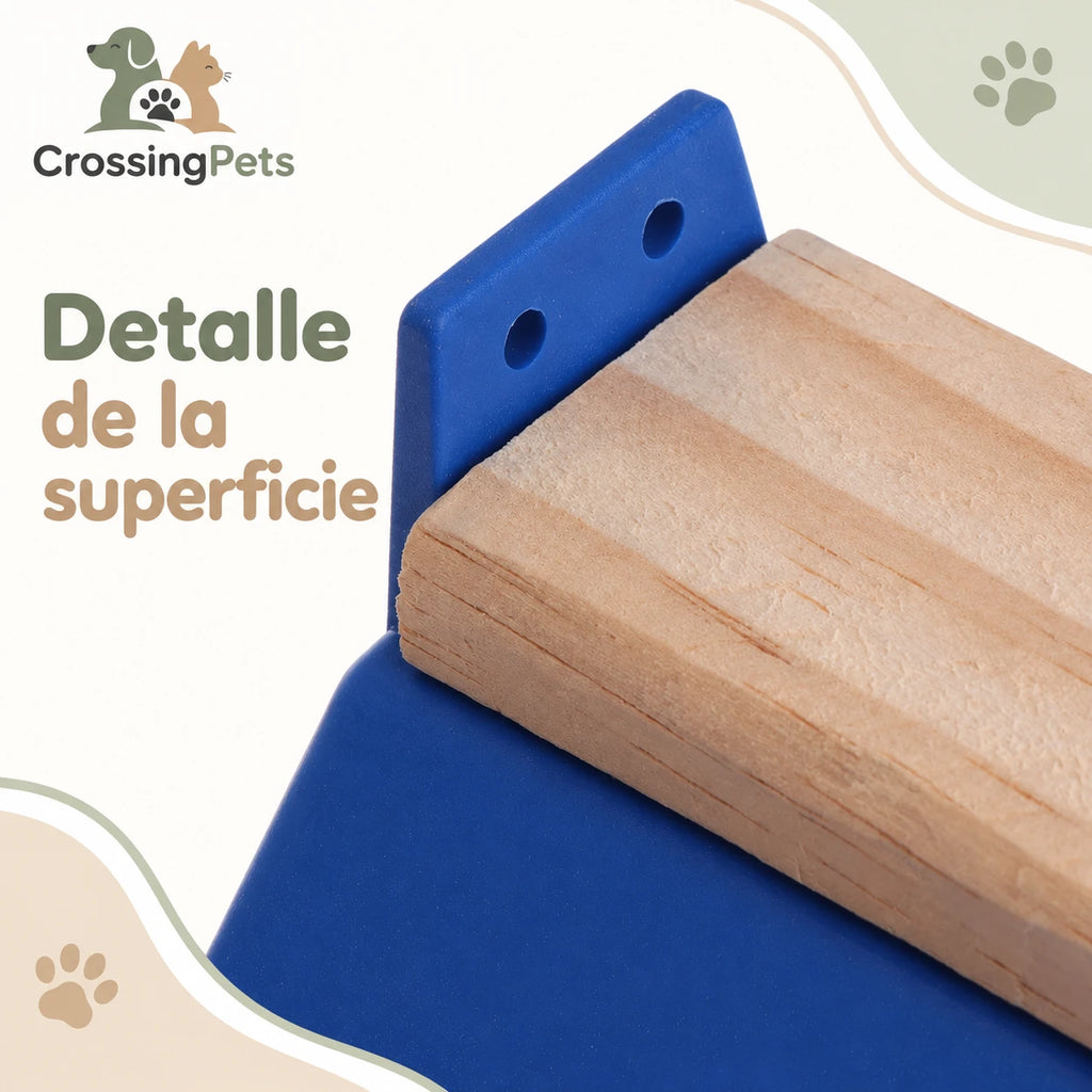 Posadero azul para palomas con apoyo de madera — CrossingPets · imagen 7
