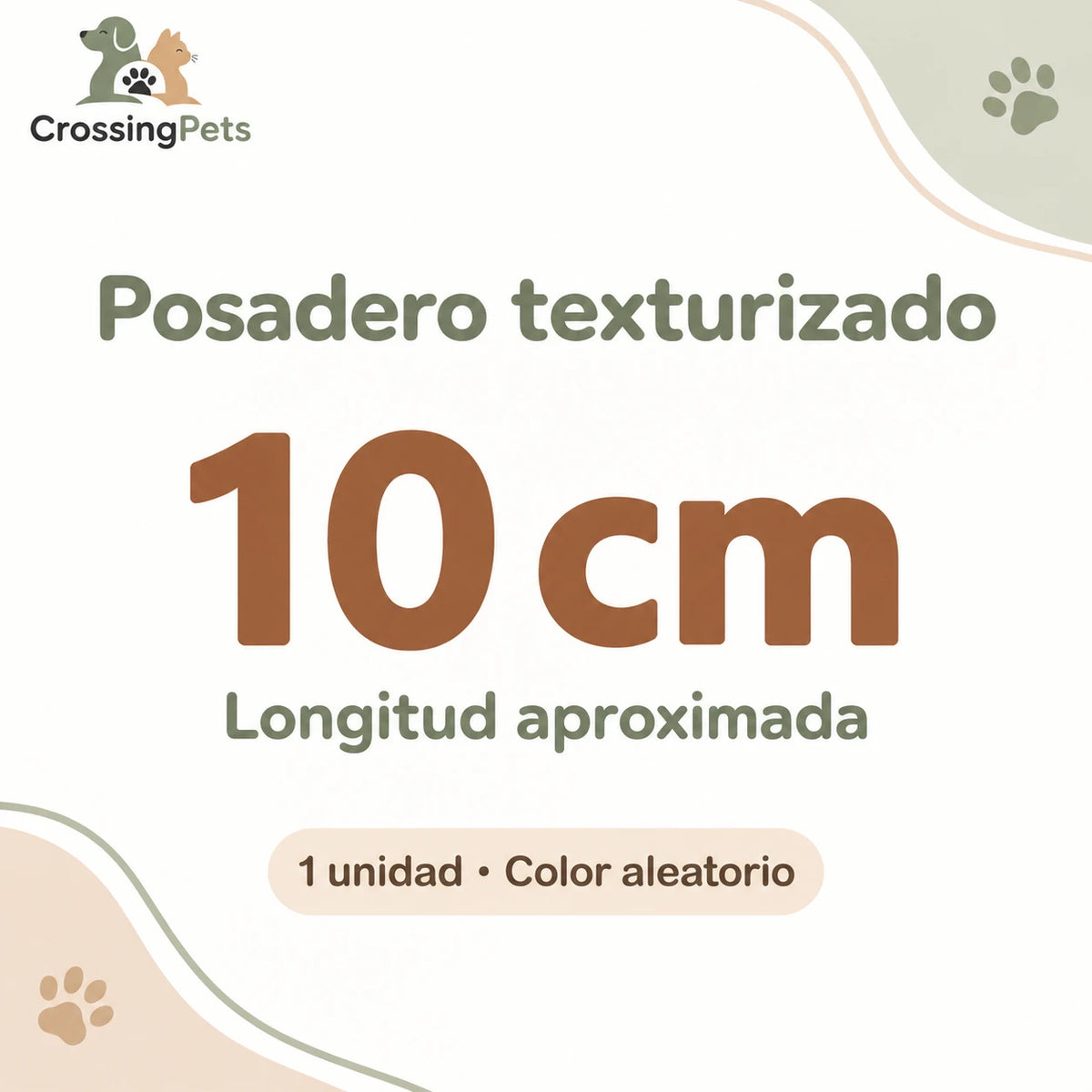 Posadero texturizado para aves y opción de fijación — CrossingPets · imagen 7