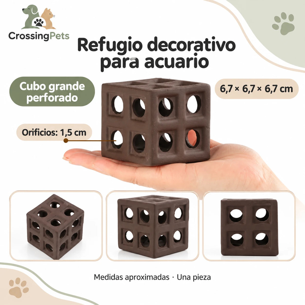 Refugios de cerámica para acuario · 45 modelos — CrossingPets · imagen 18