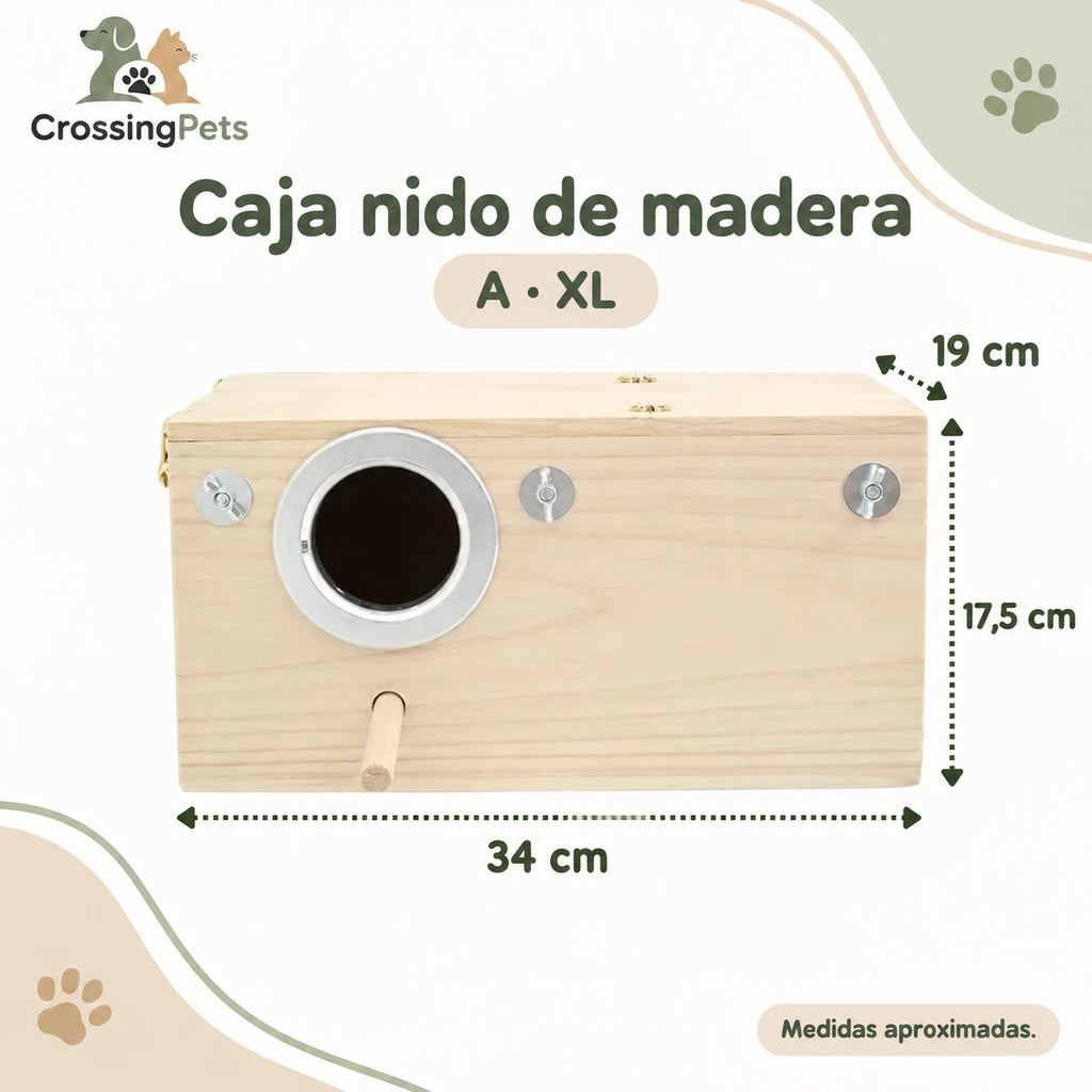 Cajas nido y casita decorativa de madera — CrossingPets · imagen 1