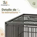 Jaula para aves con ruedas y posadero superior — CrossingPets · imagen 8