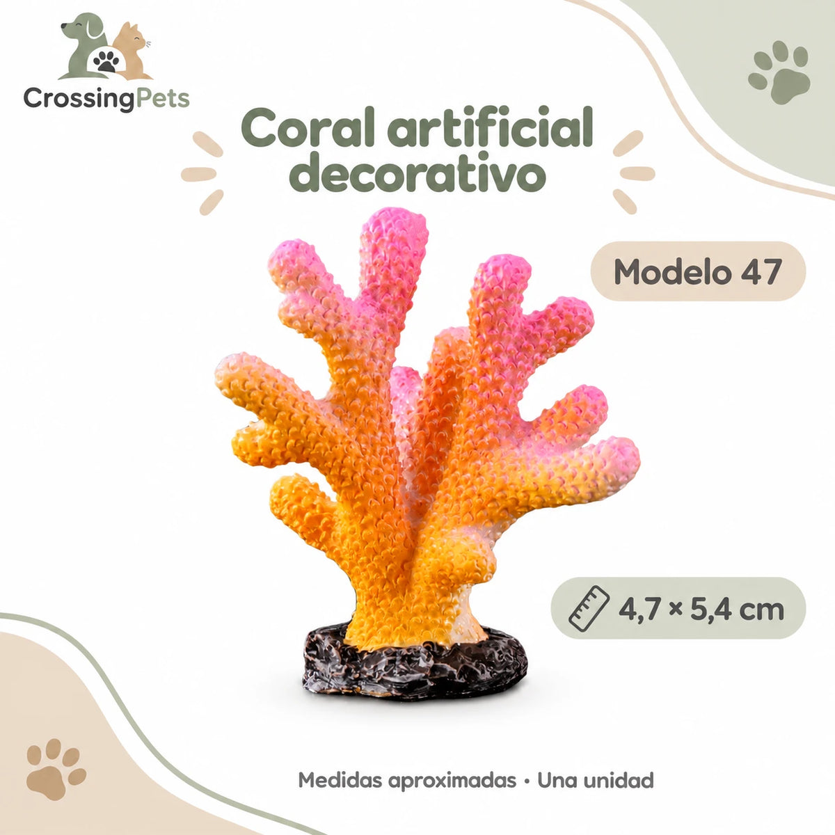 Adornos y plantas artificiales para acuario · 56 modelos — CrossingPets · imagen 47