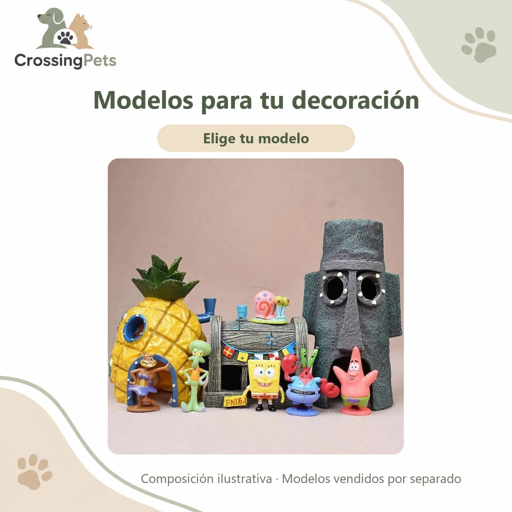 Figuras y casas decorativas de Bob Esponja · Modelos a elegir — CrossingPets · imagen 10