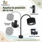 Lámpara LED ASTA 20 para acuario de agua dulce · Brazo flexible — CrossingPets · imagen 5