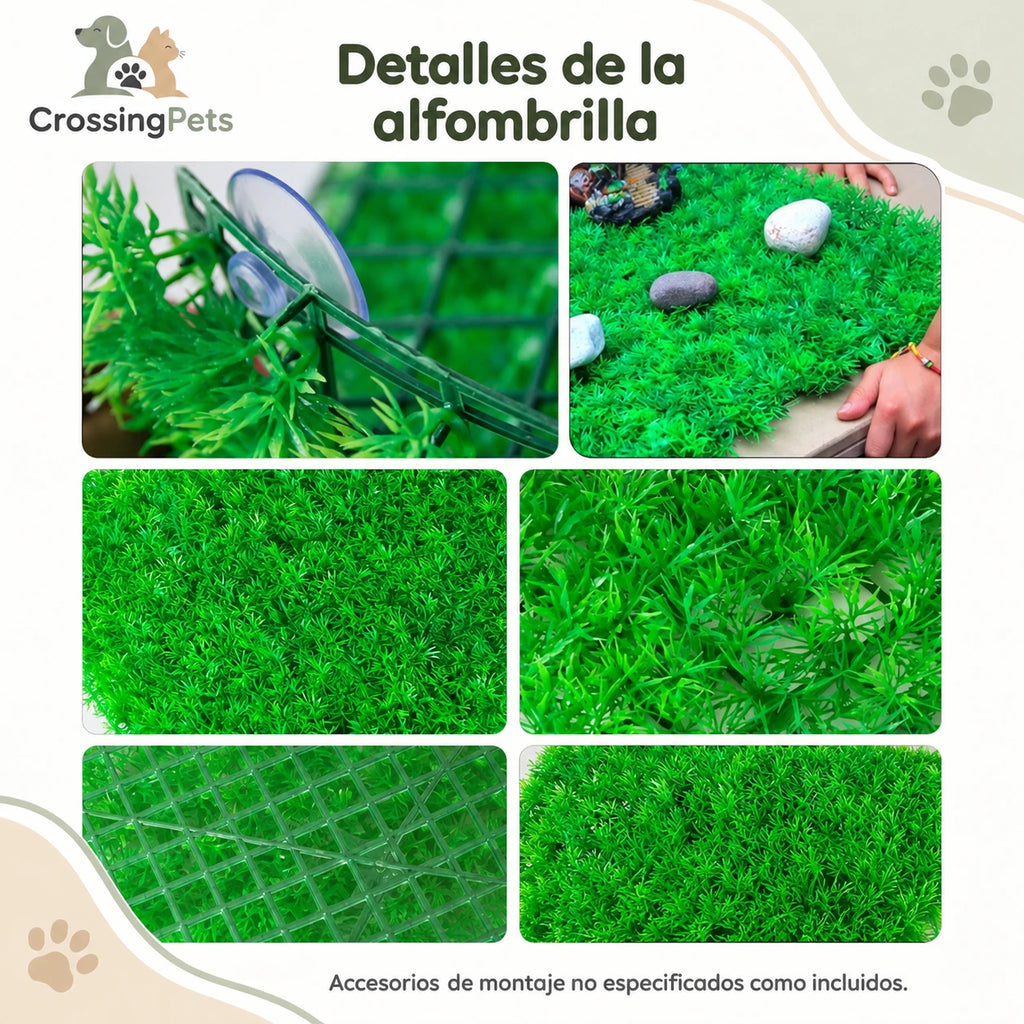Alfombrilla de césped artificial para acuario · 30 × 40 cm — CrossingPets · imagen 4