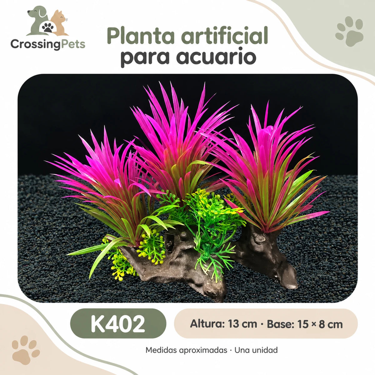 Plantas artificiales para acuario · 24 modelos — CrossingPets · imagen 10