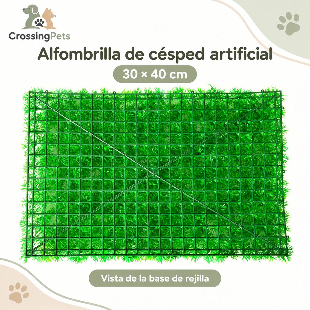 Alfombrilla de césped artificial para acuario · 30 × 40 cm — CrossingPets · imagen 1