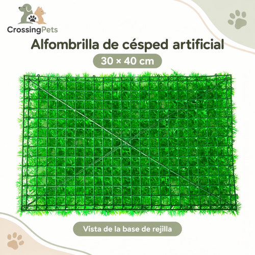 Alfombrilla de césped artificial para acuario · 30 × 40 cm — CrossingPets · imagen 1