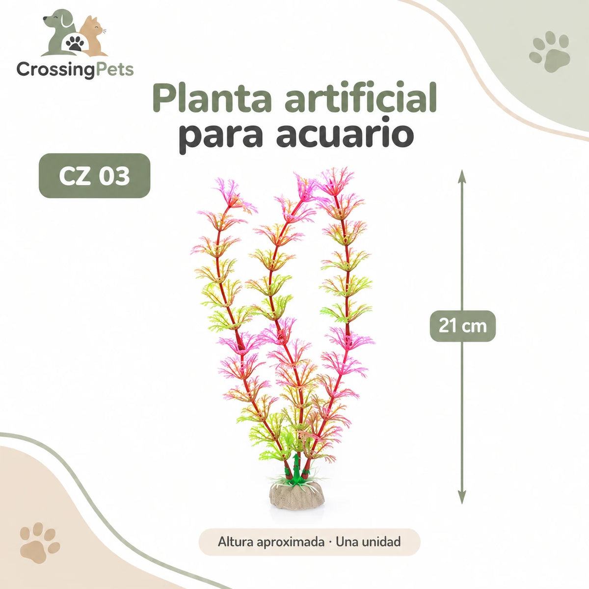 Plantas artificiales para acuario · Modelos sueltos y packs — CrossingPets · imagen 25