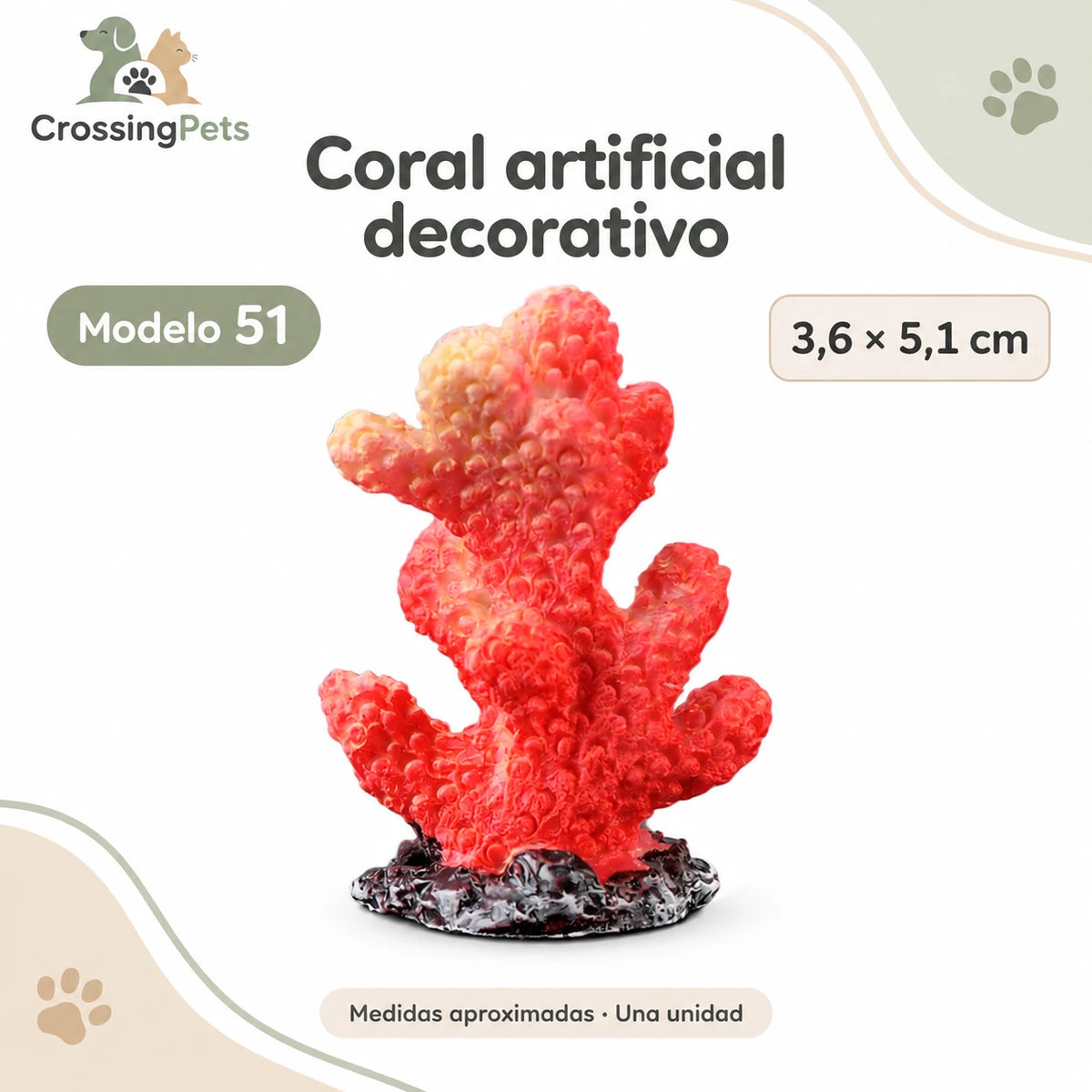 Adornos y plantas artificiales para acuario · 56 modelos — CrossingPets · imagen 51