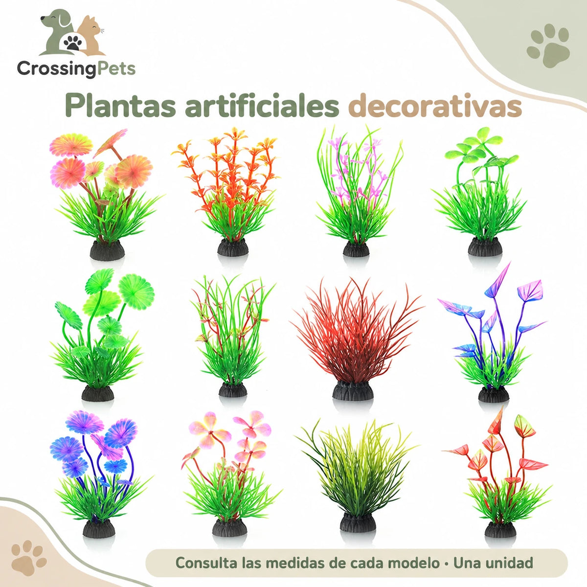 Adornos y plantas artificiales para acuario · 56 modelos — CrossingPets · imagen 58