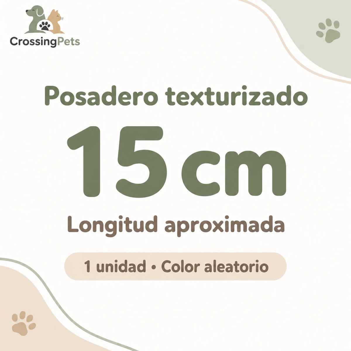 Posadero texturizado para aves y opción de fijación — CrossingPets · imagen 6