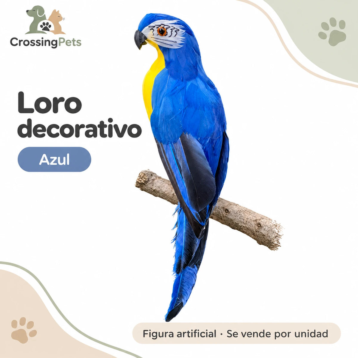 Loro decorativo de colores — CrossingPets · imagen 3