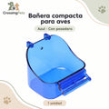 Bañera compacta con posadero para aves — CrossingPets · imagen 1