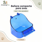 Bañera compacta con posadero para aves — CrossingPets · imagen 1
