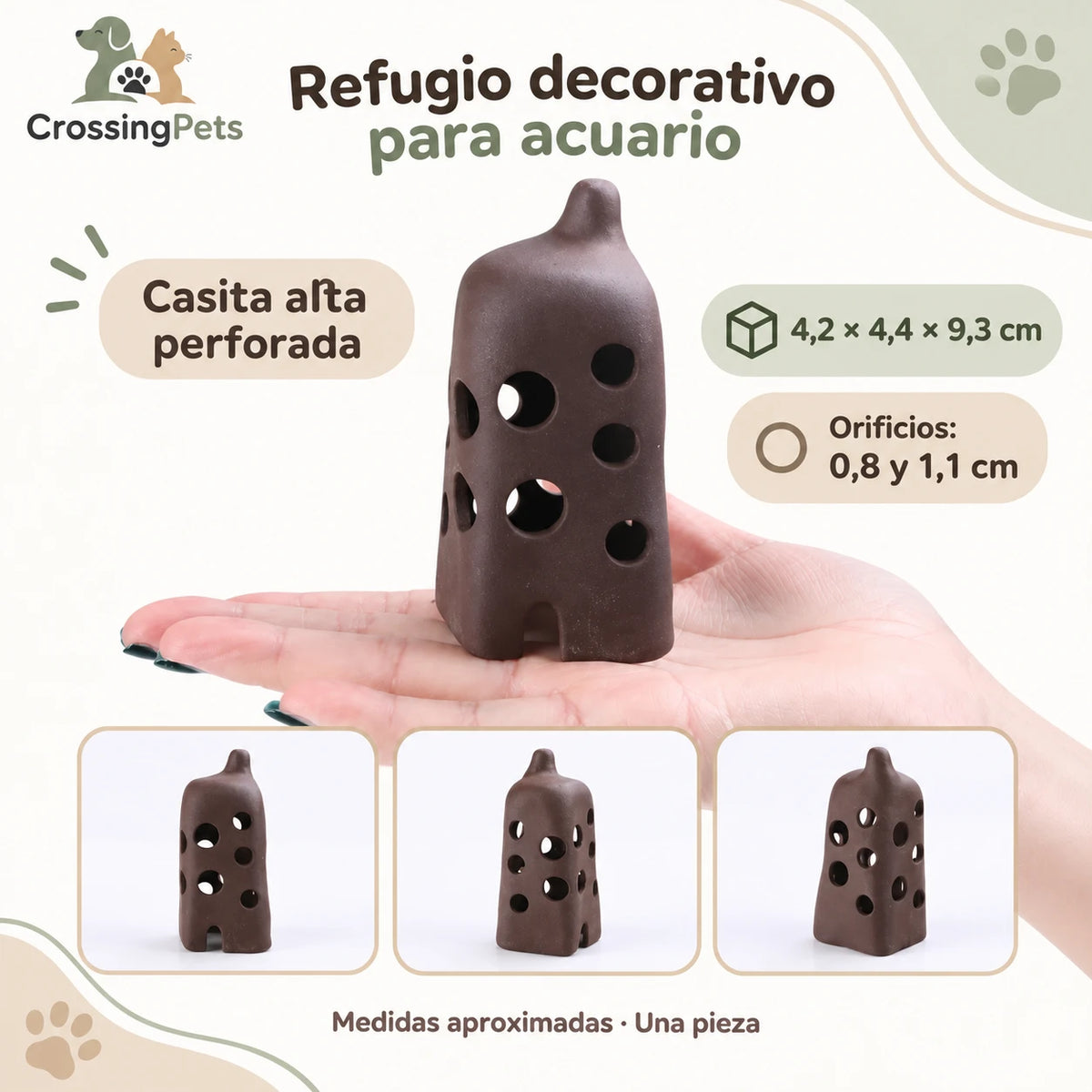 Refugios de cerámica para acuario · 45 modelos — CrossingPets · imagen 35
