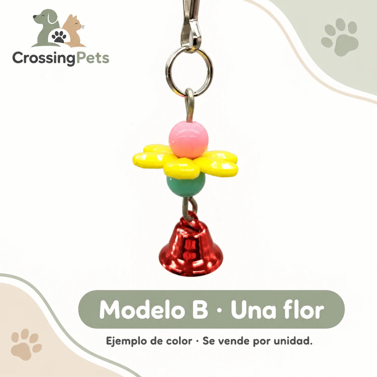 Juguete colgante con campana para aves — CrossingPets · imagen 5