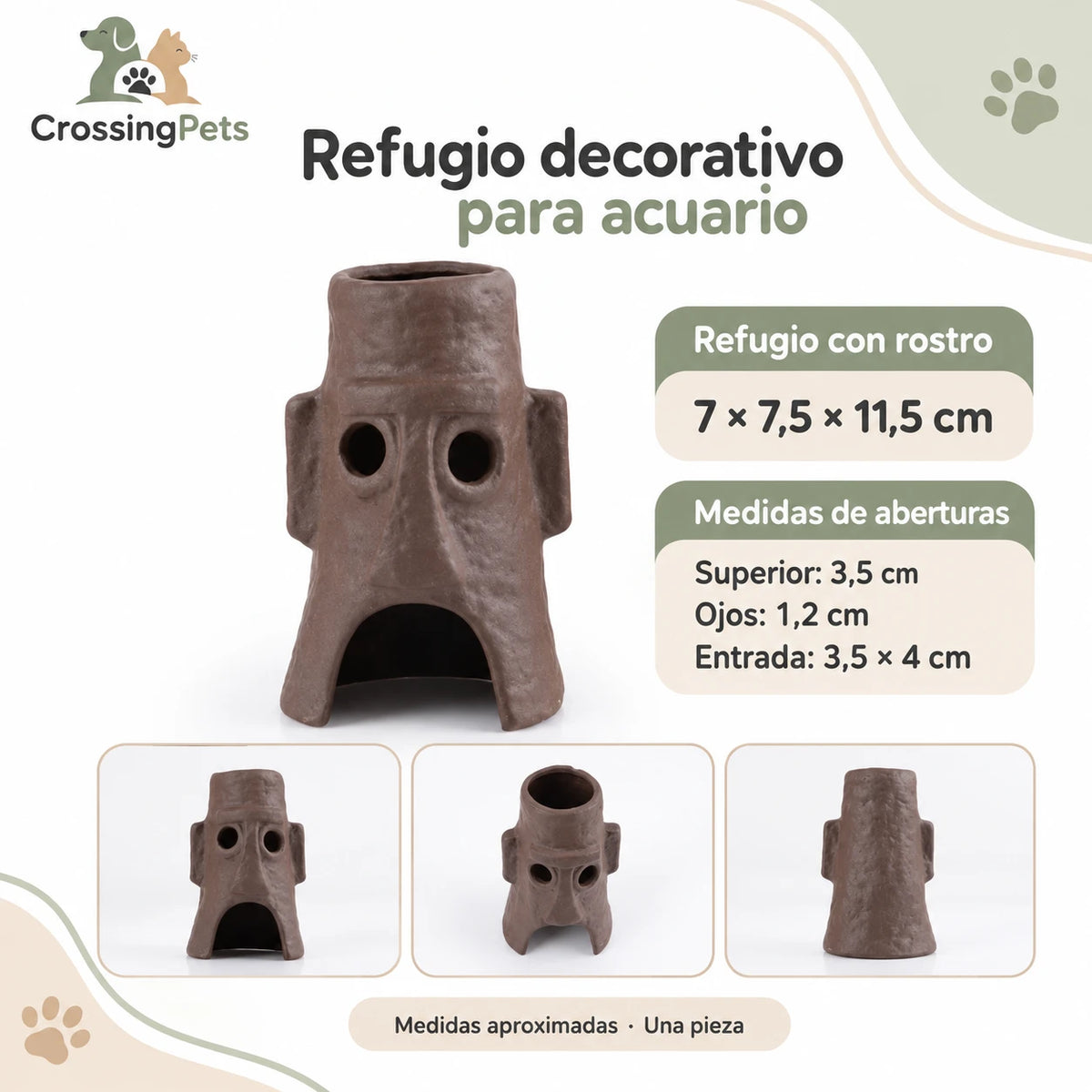 Refugios de cerámica para acuario · 45 modelos — CrossingPets · imagen 26