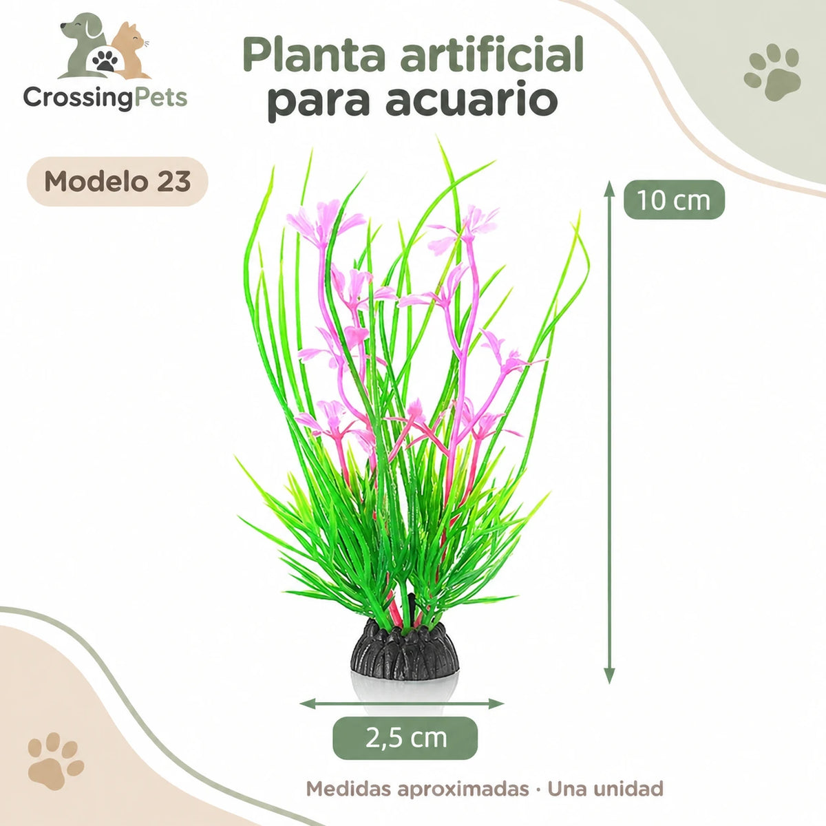 Adornos y plantas artificiales para acuario · 56 modelos — CrossingPets · imagen 23