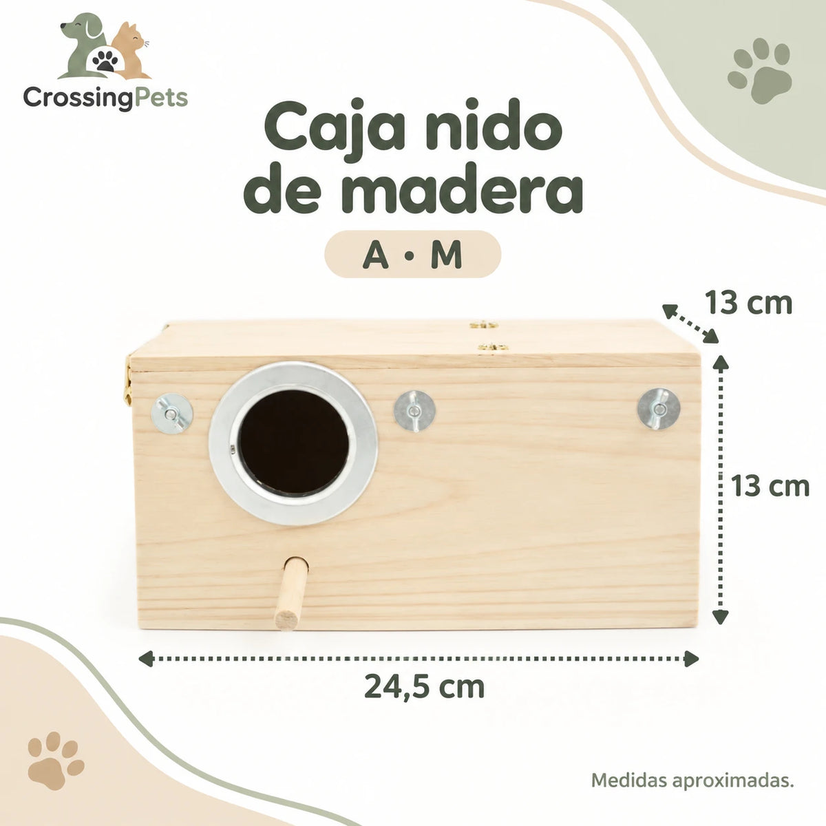 Cajas nido y casita decorativa de madera — CrossingPets · imagen 12