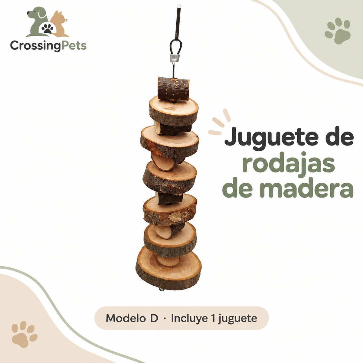 Juguetes y columpios colgantes para aves — CrossingPets · imagen 4