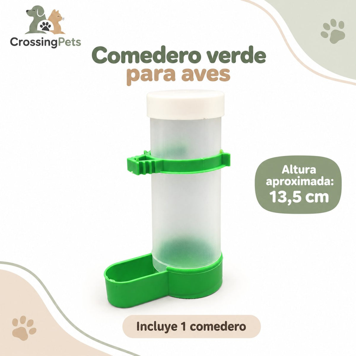Comedero o bebedero de depósito para aves — CrossingPets · imagen 4