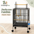 Jaula para aves con ruedas y posadero superior — CrossingPets · imagen 1