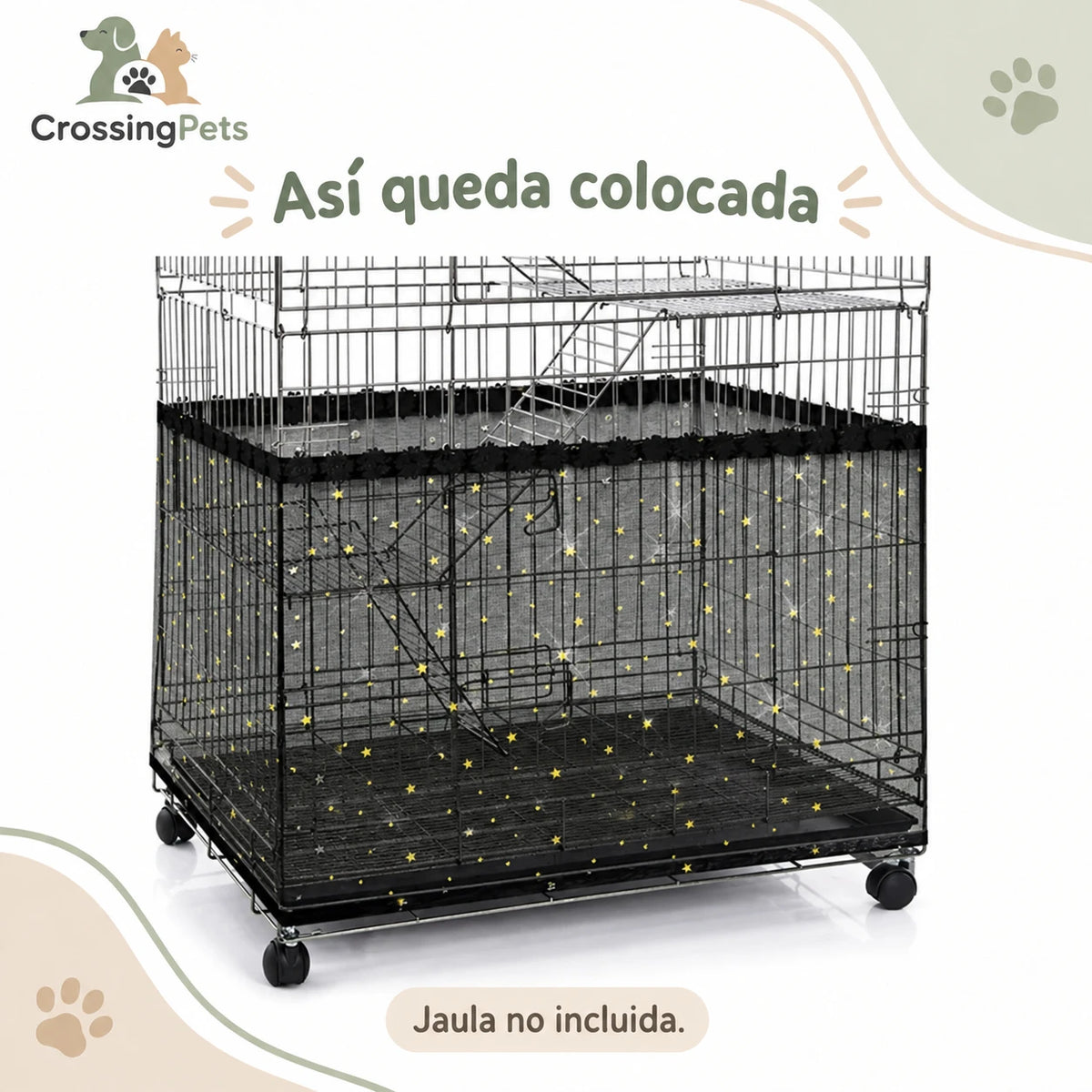 Malla ajustable para la base de jaulas de aves — CrossingPets · imagen 17