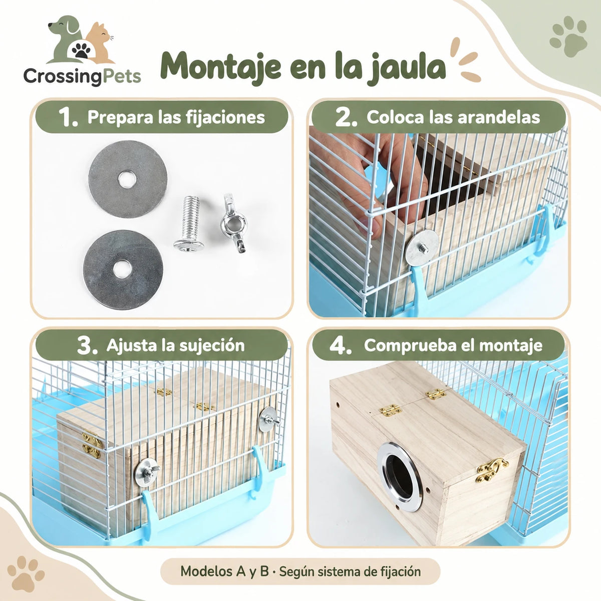 Cajas nido y casita decorativa de madera — CrossingPets · imagen 11