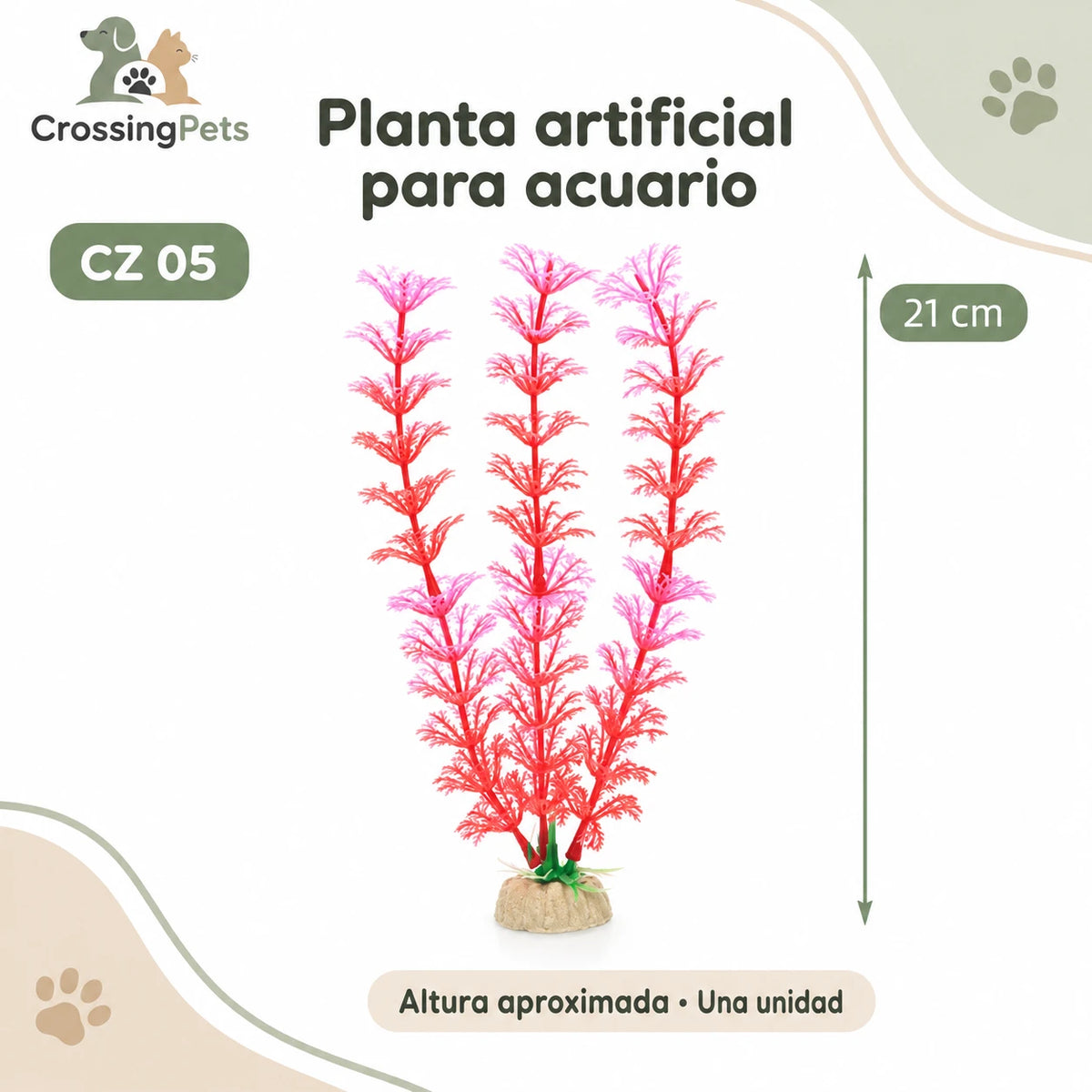 Plantas artificiales para acuario · Modelos sueltos y packs — CrossingPets · imagen 28