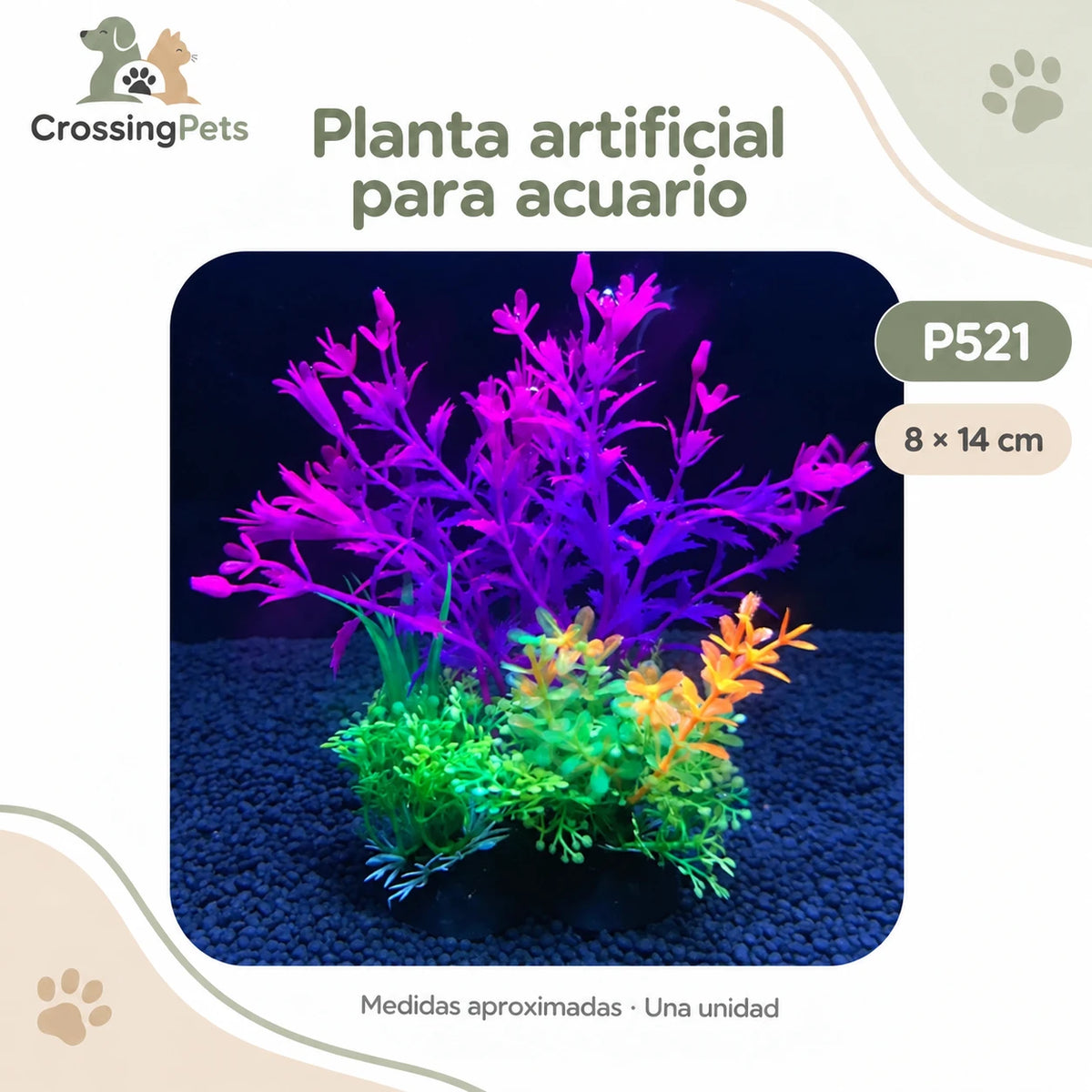 Plantas artificiales para acuario · Modelos sueltos y packs — CrossingPets · imagen 12