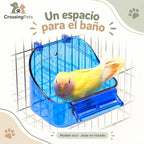 Bañera compacta con posadero para aves — CrossingPets · imagen 7