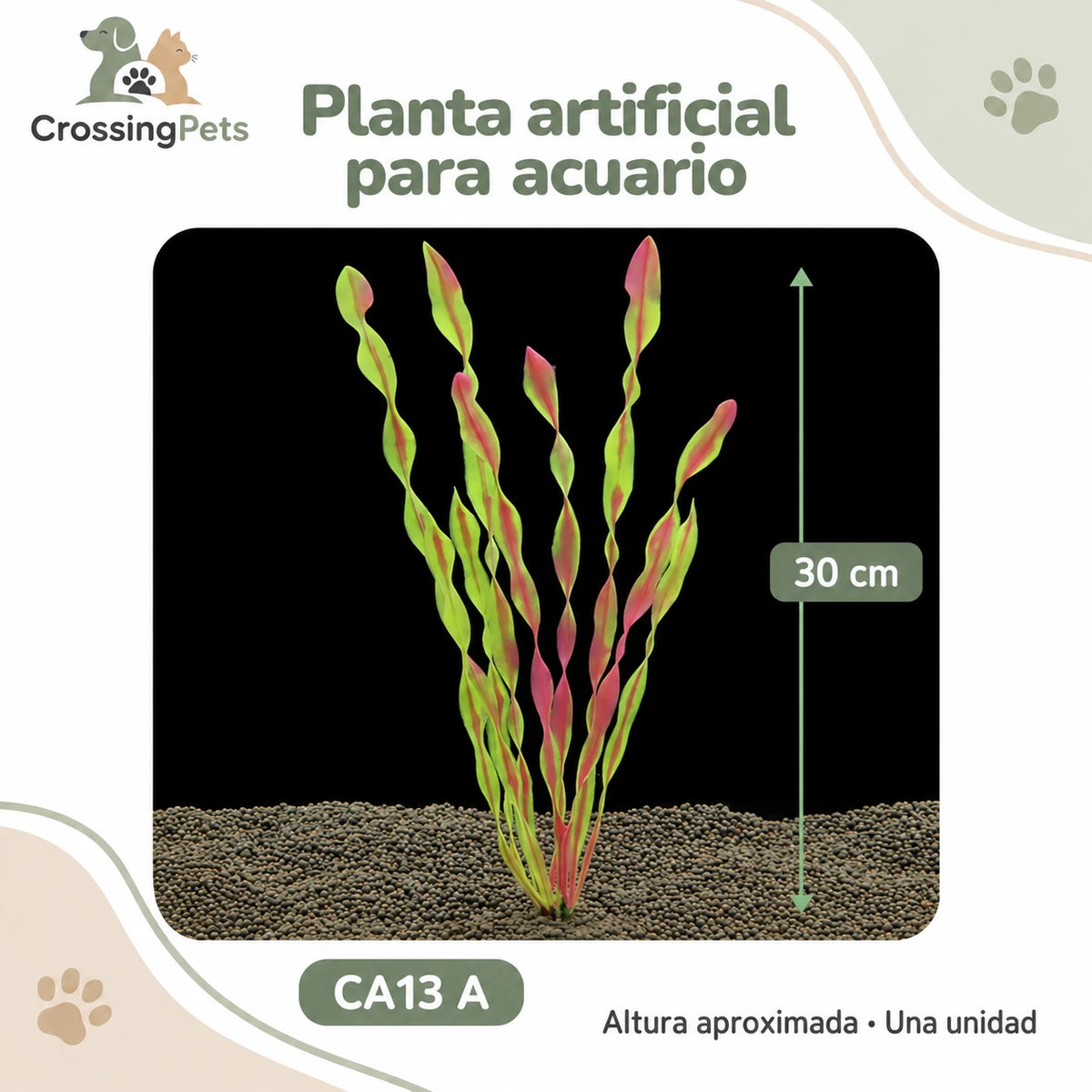 Plantas artificiales para acuario · Modelos sueltos y packs — CrossingPets · imagen 20