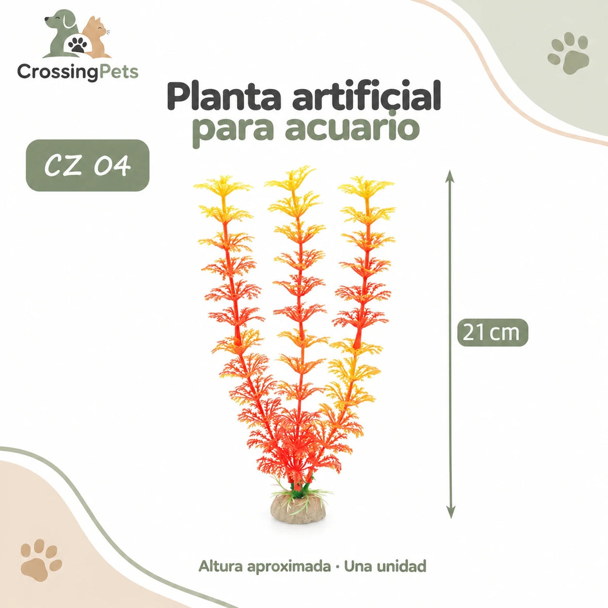 Plantas artificiales para acuario · Modelos sueltos y packs — CrossingPets · imagen 26