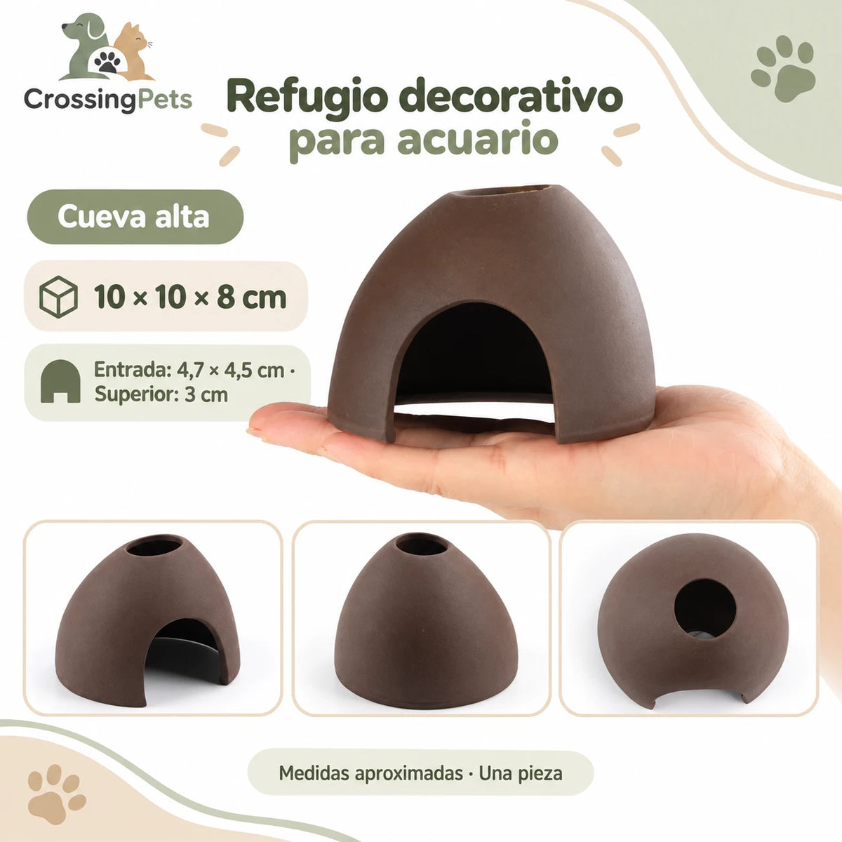 Refugios de cerámica para acuario · 45 modelos — CrossingPets · imagen 32