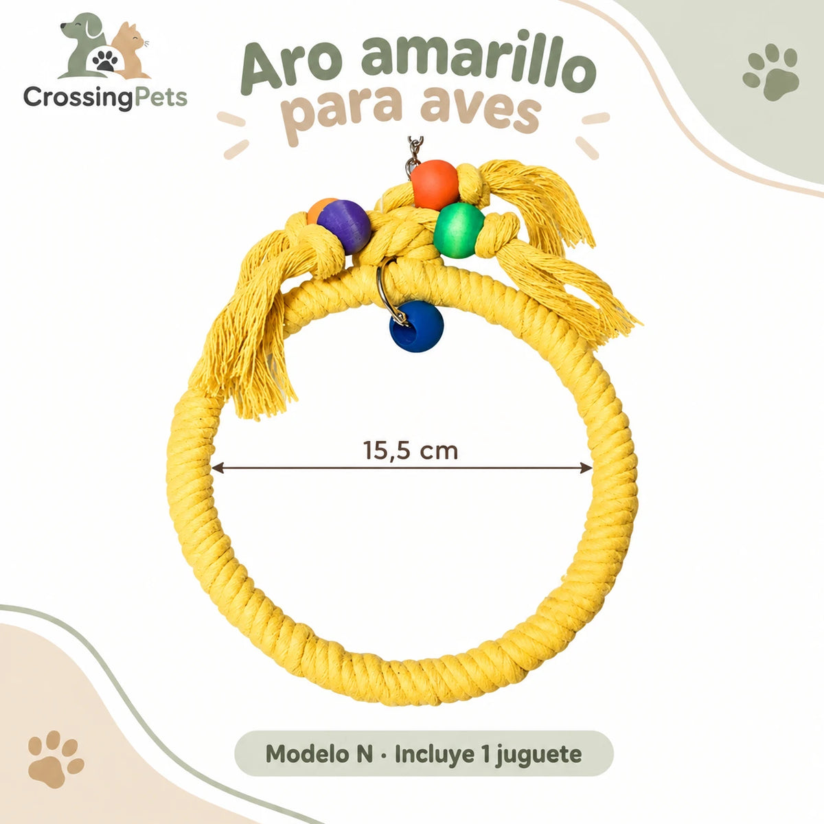 Juguetes y columpios colgantes para aves — CrossingPets · imagen 14