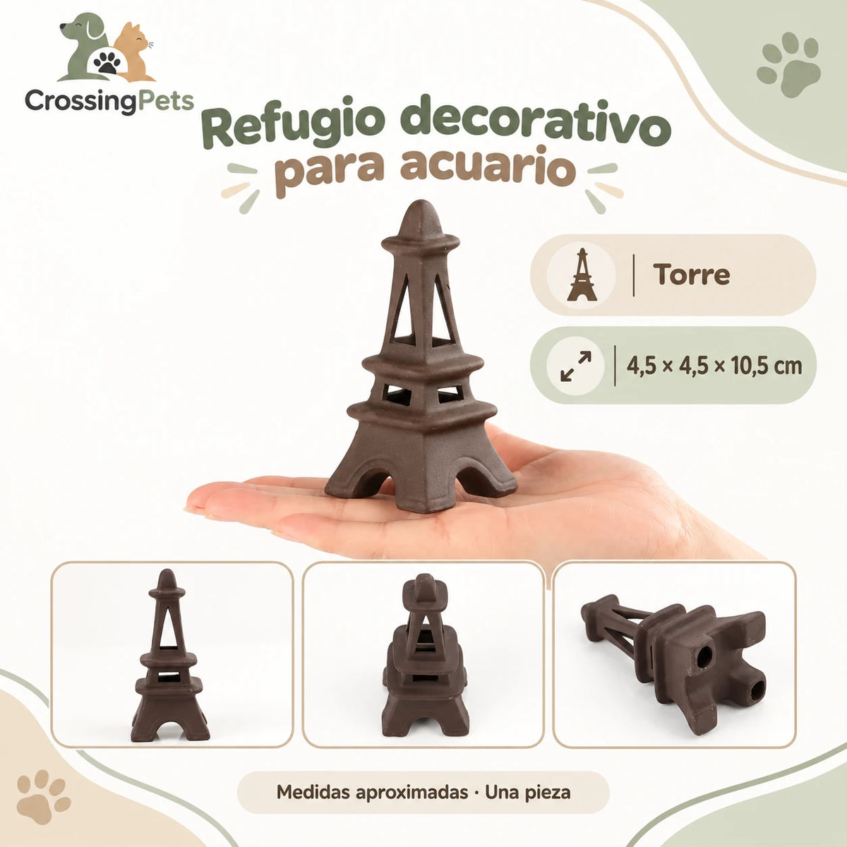 Refugios de cerámica para acuario · 45 modelos — CrossingPets · imagen 20