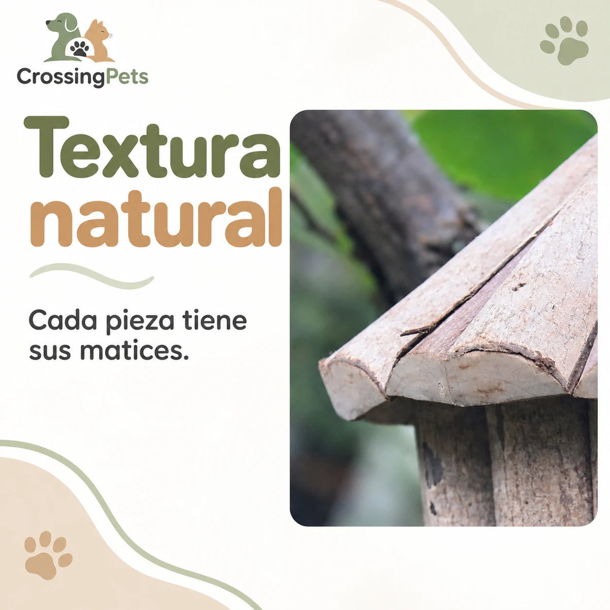 Casita colgante de madera para aves — CrossingPets · imagen 5